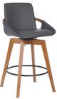 Armen Living Baylor Gray 30" Swivel Bar Stool-0