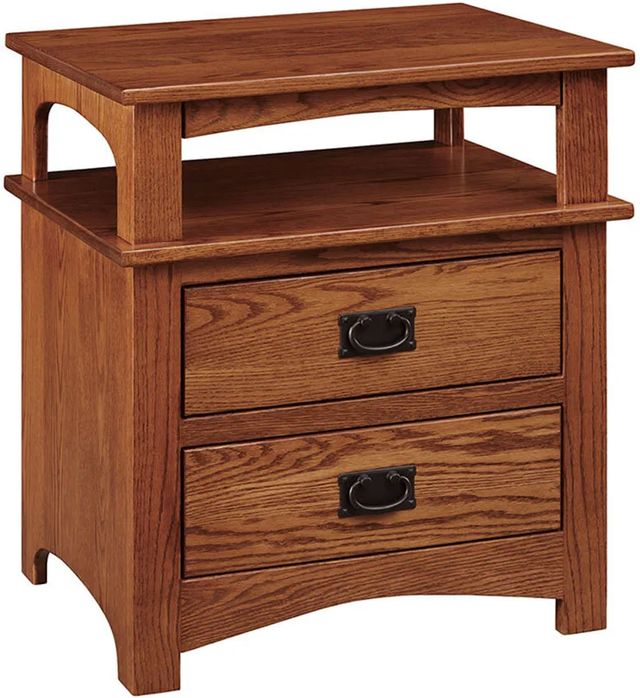 Country Classic Collection Customizable Mission 2-Drawer Nightstand-0