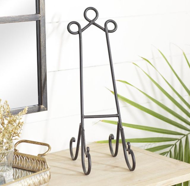 Deco Marche Black 6" Scroll Display Easel-3