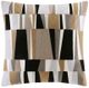 Olliix by INK+IVY Lars Natural 20x20" Embroidered Stripe Decorative Pillow-0