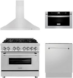 ZLINE 4 Piece Stainless Steel Kitchen Package