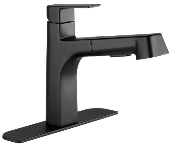 Peerless Xander® Matte Black Single Handle Pull-Out Kitchen Faucet-3