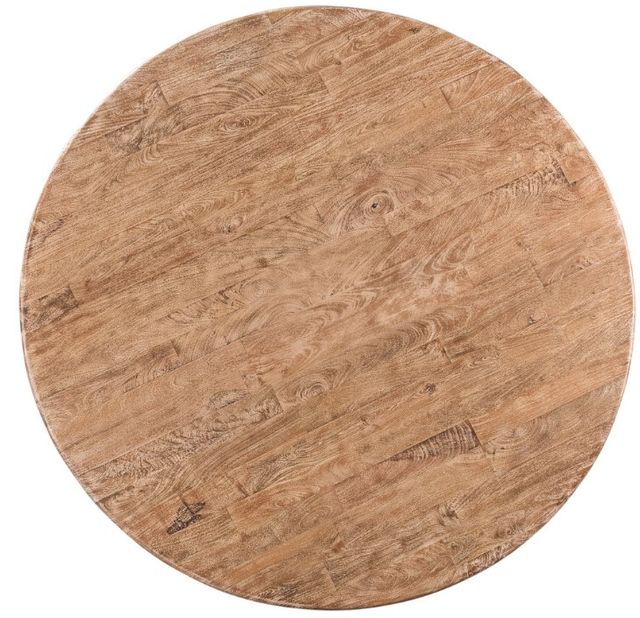 Home Trends & Design San Rafael Antique Oak Round Dining Table-2