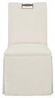 Fairfield® Customizable Entree Dining Pull Short Back Skirted Dining Chair with Mica Legs-1