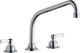 Elkay Chrome 8" Centerset Concealed Deck Faucet with 10" High Arc Spout and 2" Lever Handles-0