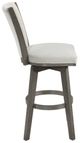 Homelegance® Corvallis Beige/Wire Brushed Gray Swivel Pub Height Chair-3