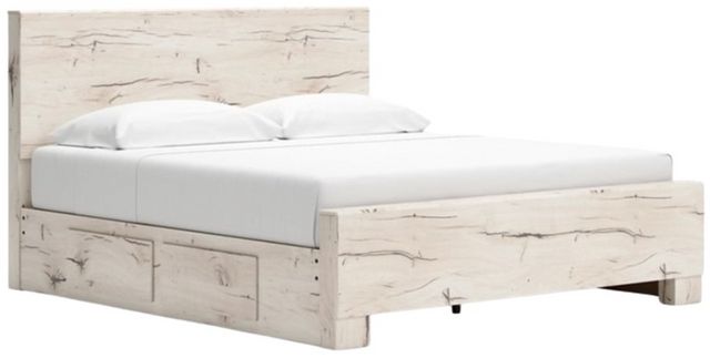 Lawroy Platform Bed with 4 Drawer Storage - Light Natural Lawroy Platform Bed with 4 Drawer Storage - Light Natural