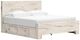 Benchcraft® Lawroy Light Natural King Panel Bed with 4-Drawer Storage-0