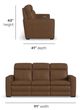 Flexsteel® Dutch Cortado Brown Power Reclining Sofa with Console-3