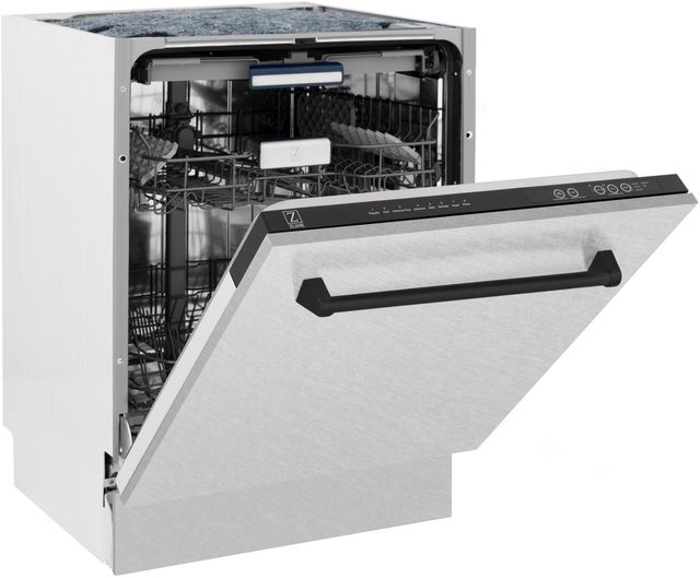 ZLINE Autograph Edition 24" Satin Stainless Steel Built In Dishwasher-3