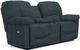 La-Z-Boy® Hayes Navy Power Reclining Loveseat with Console-1