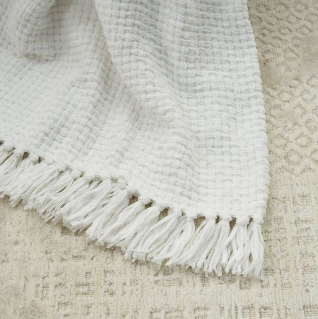 Nourison Home™ Lifestyle White 70"x103" Throw Blanket-1