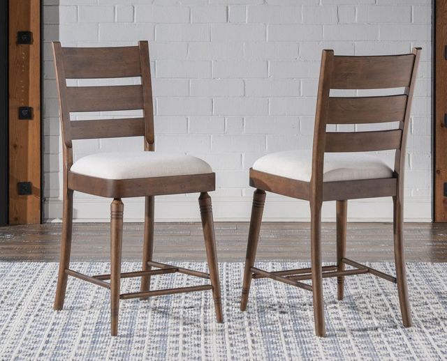 Legacy Classic Lake House Pinecone Ladder Back Counter Stool-1