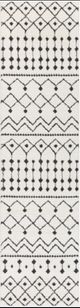Surya Moroccan Shag Charcoal/Off-White 4'x6' Area Rug-5
