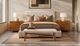 Bernhardt Brasea Beige/Lume Queen Upholstered Panel Bed-1