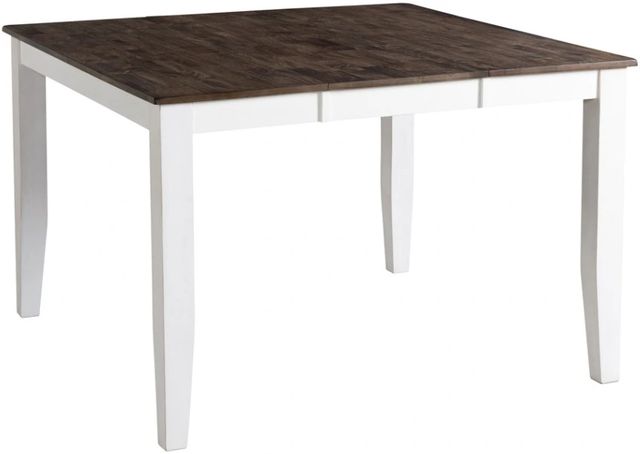 Intercon Kona Gray Counter Table with White Base-0