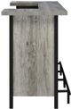 Coaster® Bellemore Grey Driftwood/Black Bar Unit with Footrest-4