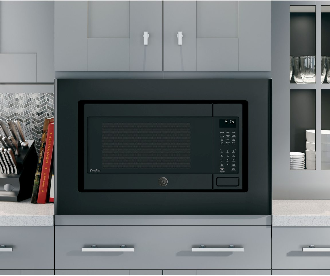 GE Profile 1.5 Cu. Ft. Black Countertop Convection Microwave Stewart s TV Appliance