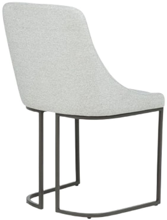 Crown Mark Verano Gray Upholstered Dining Side Chair-3