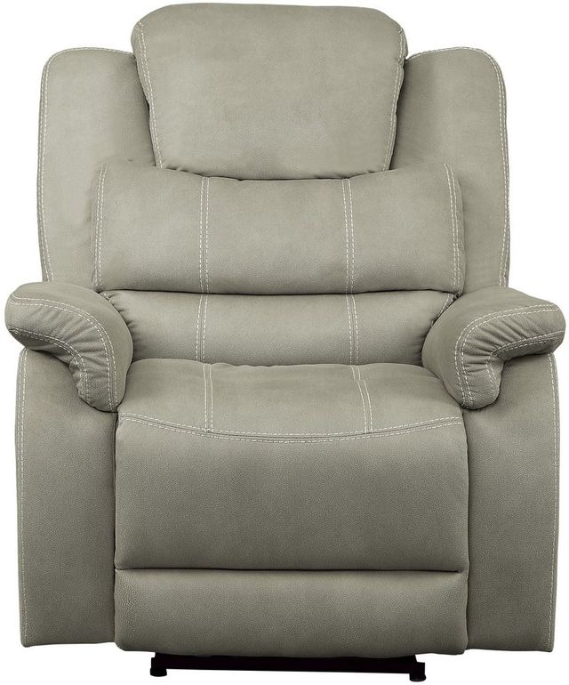 Mazin Furniture Shola Gray Power Reclining Chair with Power Headrest and USB Port-2