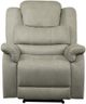 Mazin Furniture Shola Gray Power Reclining Chair with Power Headrest and USB Port-2
