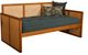 Kodiak Furniture Abaco Linen Aqua/Honey Twin Daybed with Mattress-0
