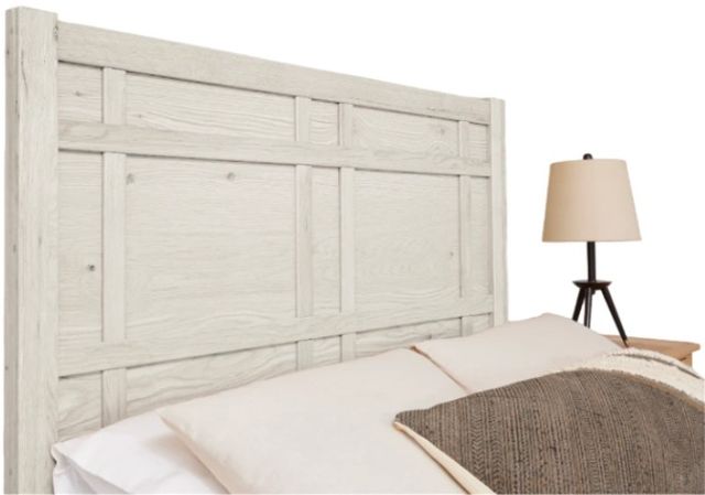 Artisan & Post by Vaughan-Bassett Weathered White Architectural King Panel Bed-2