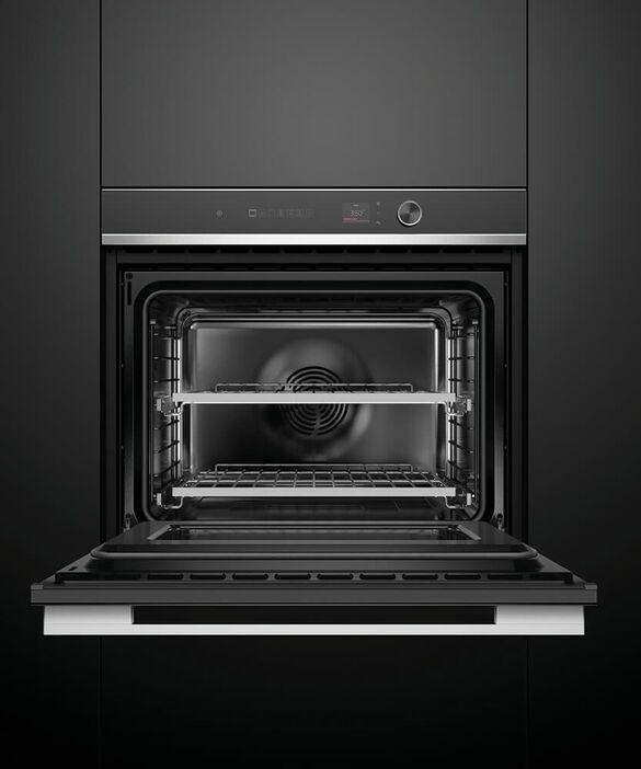 Fisher & Paykel Series 7 30" Black Contemporary Single Electric Wall Oven-5