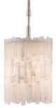 Currey & Company Moonstone Chinois Silver Leaf/Natural Moonstone Pendant-0