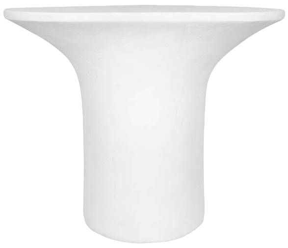 Moe's Home Collection Yumi White Fiberglass Outdoor Accent Table-3