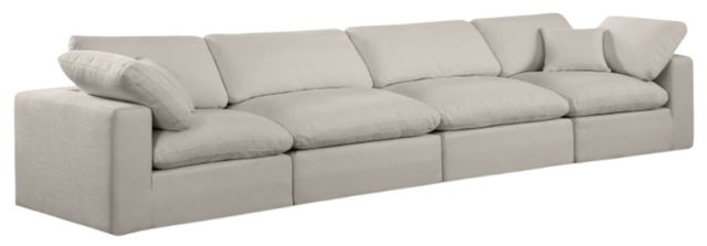 Meridian Furniture Comfy 4-Piece Beige Modular Sofa-0