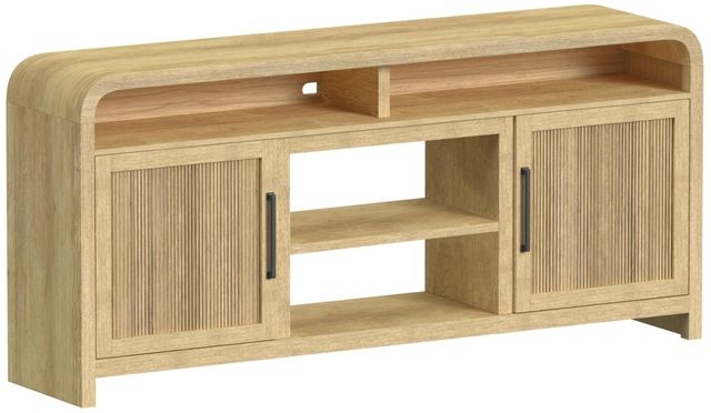 Elements International Ridgemont Natural 70" TV Console without Fireplace Insert-0