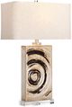 Crestview Collection Ferris Glossy Cream Table Lamp-1