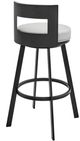 Armen Living Flynn Black/Light Gray 30'' Bar Stool-2