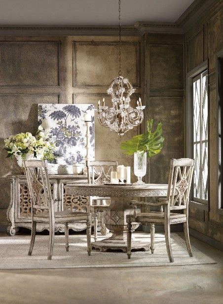 Hooker® Furniture Chatelet Paris Vintage Dining Table-1