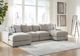 Benchcraft® Aslan Court 4-Piece Pebble U-Shape Sectional-5