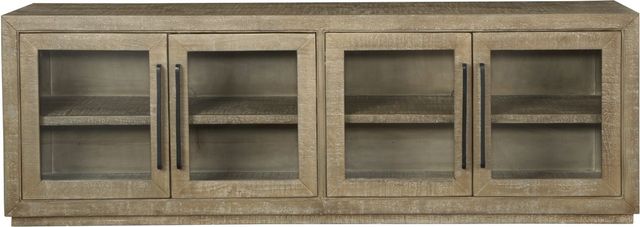 Signature Design by Ashley® Waltleigh Distressed Brown Accent Cabinet-1