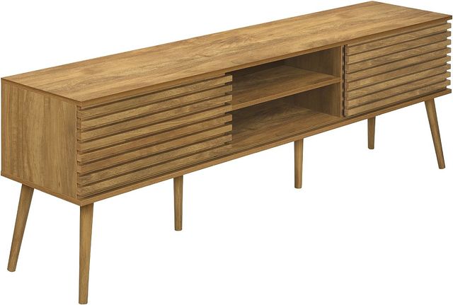 Monarch Specialties Inc. Walnut 72" TV Stand-0