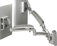 Chief® Kontour™ Silver K1S 2 Monitors Dynamic Slatwall Mount-1