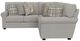 Jackson Furniture Livingston 2-Piece Linen Curved Sectional-1