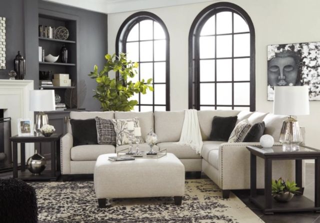 Signature Design by Ashley® Hallenberg 2-Piece Fog Living Room Seating Set-3