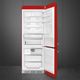 Smeg Retro Style 28 in. 18.0 Cu. Ft. Red Bottom Freezer Refrigerator-4