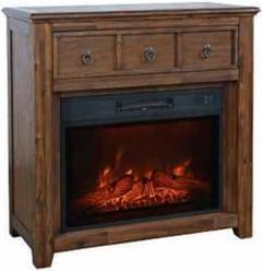 Jofran Inc. Bakersfield Brown  32" Electric Fireplace Media Console