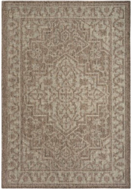 Nourison Home™ Tulum Brown 5'x7' Style 2  Area Rug-0