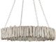 Currey & Company Driftwood Whitewash Ring Chandelier-3
