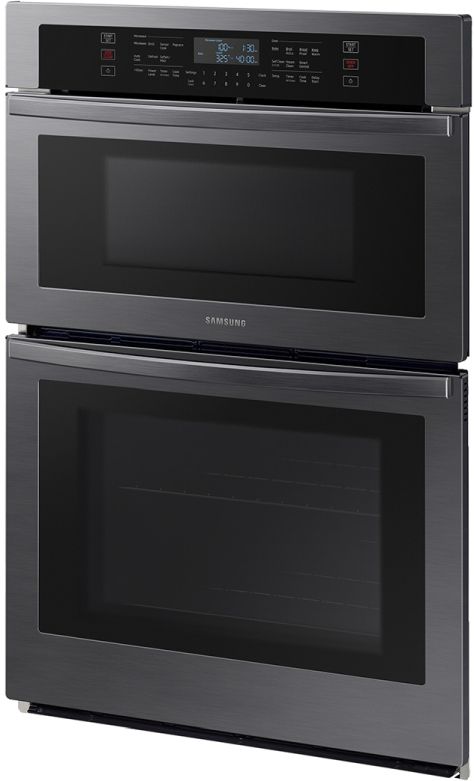Samsung 30" Fingerprint Resistant Black Stainless Steel Oven/Microwave Combo Electric Wall Oven-2
