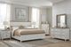 American WoodCrafters Beach Comber 3-Piece Brown/Weathered White Queen Panel Bedroom Set-1