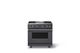Viking® 5 Series 36" Cast Black Pro Style Gas (NG) Range with Polished Chrome Trim-0