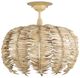 Currey & Company Tiptur Coco Cream Semi-Flush Mount-0