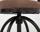 International Furniture Direct Altea Brown/Matte Black Upholstered Adjustable Barstool-5